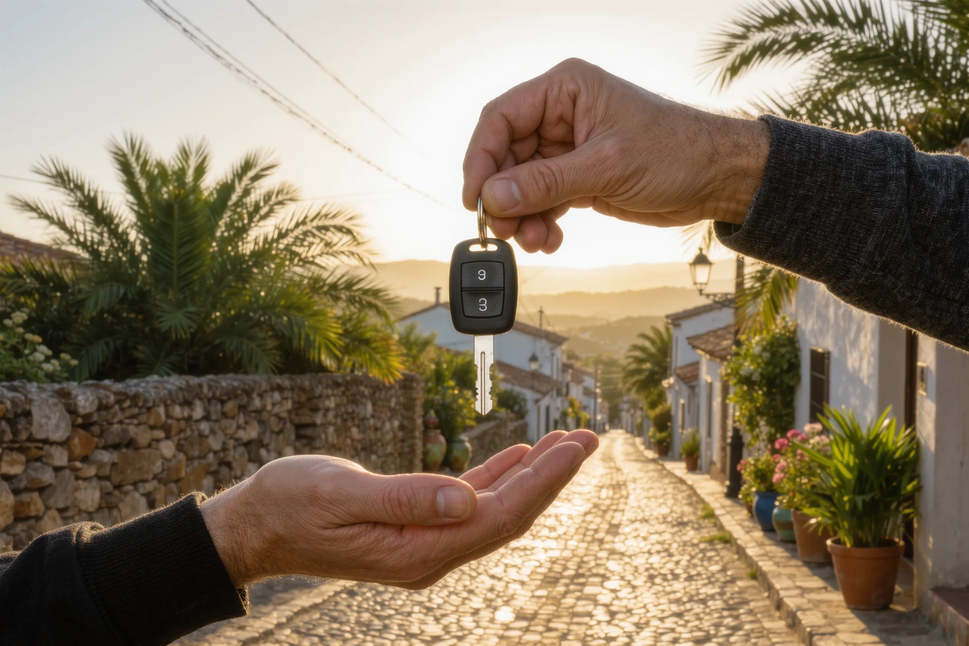 Entrega de las llaves de un coche